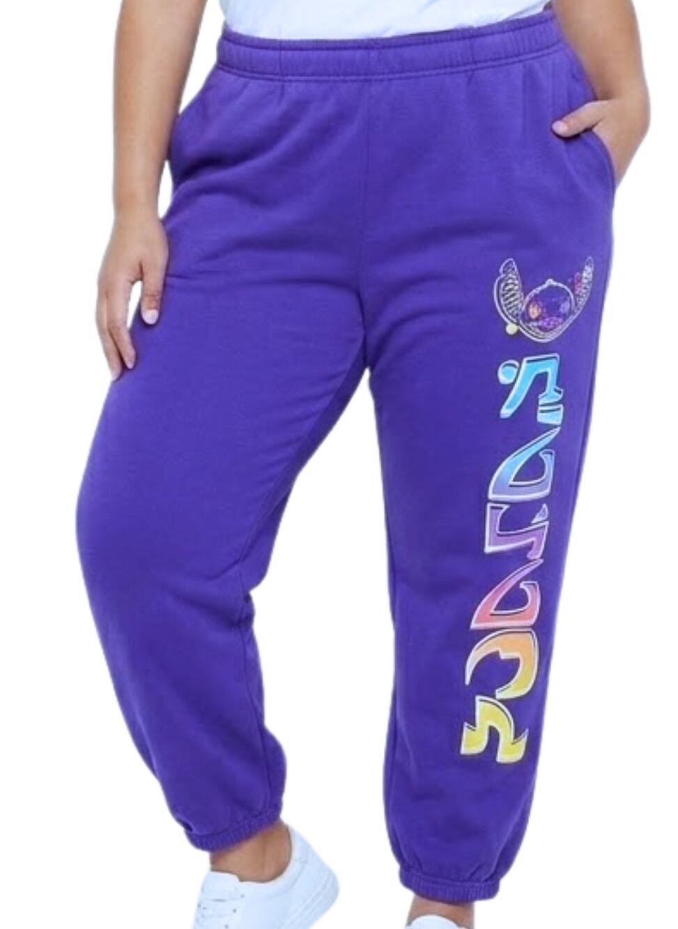 Disney Lilo and Stitch Purple Sweatpants Disneyland Park Size 1X / XL NEW Tags